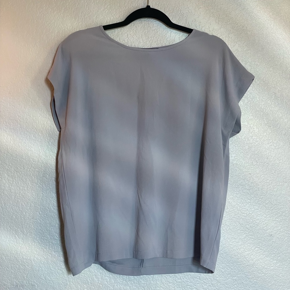 Simple Business Casual Grey Blouse